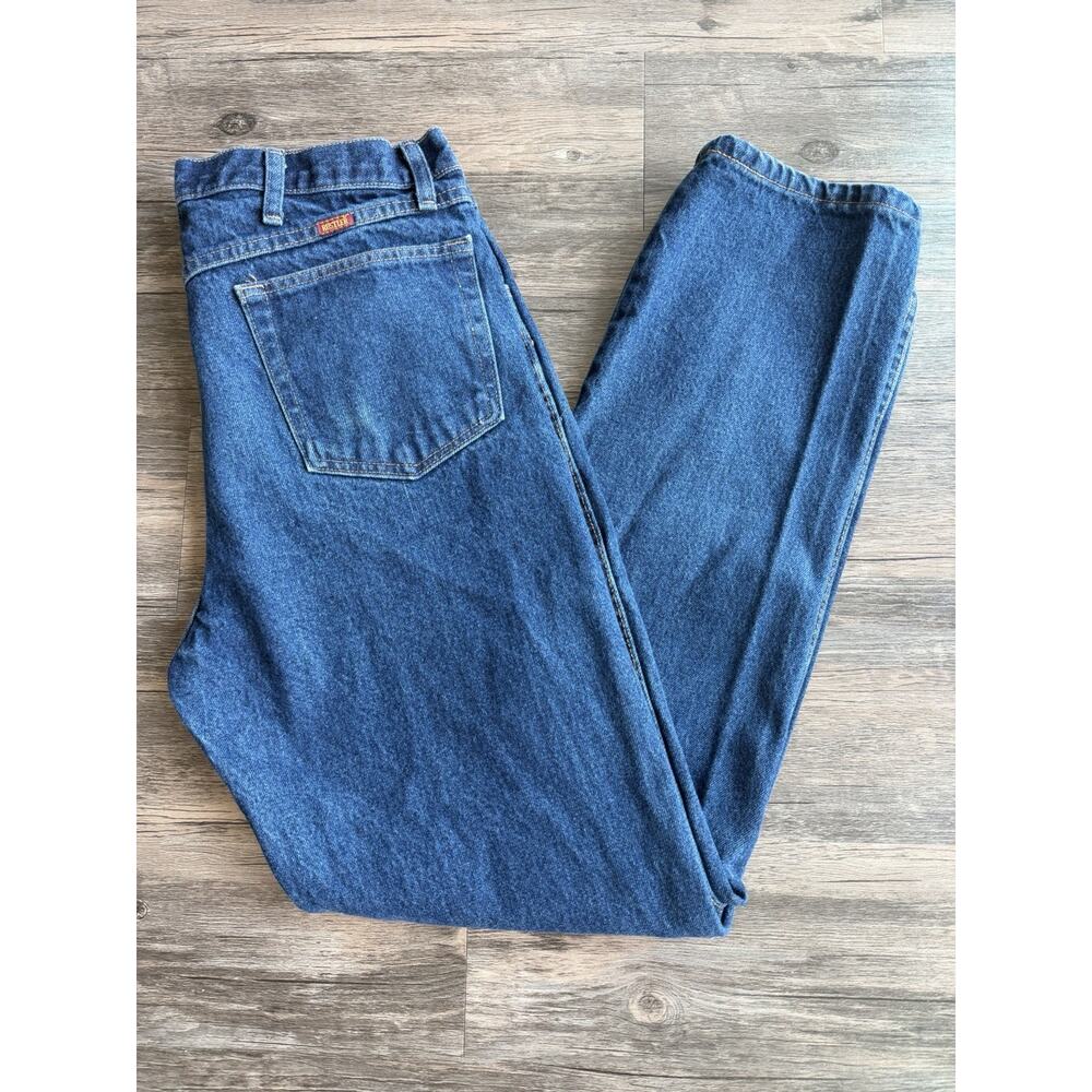 Wrangler Rustler Jeans Men 36x34 Straight Leg Dark Wash Heavyweight Workwear